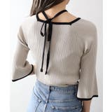 配色チョーカー付七分ニット | SpRay | 詳細画像5 