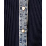 デニム切替ショートスリーブカーディガン | SpRay | 詳細画像16 