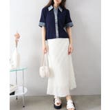 デニム切替ショートスリーブカーディガン | SpRay | 詳細画像7 