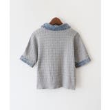 デニム切替ケーブルハーフジップショートスリーブ | SpRay | 詳細画像21 