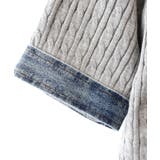 デニム切替ケーブルハーフジップショートスリーブ | SpRay | 詳細画像23 