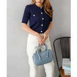 ケーブルメタルボタンショートスリーブカーディガン | SpRay | 詳細画像10 