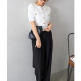 ケーブルメタルボタンショートスリーブカーディガン | SpRay | 詳細画像17 