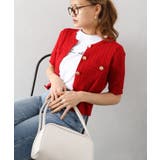 ケーブルメタルボタンショートスリーブカーディガン | SpRay | 詳細画像26 