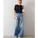 ケーブルメタルボタンショートスリーブカーディガン | SpRay | 詳細画像3 