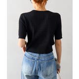 ケーブルメタルボタンショートスリーブカーディガン | SpRay | 詳細画像8 