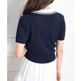 ケーブル2枚衿ショートスリーブ | SpRay | 詳細画像10 