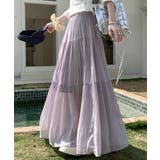 ラベンダー | プリーツティアードスカート | SpRay