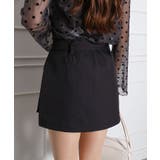 ベルト付きスリットミニスカート | SpRay | 詳細画像9 