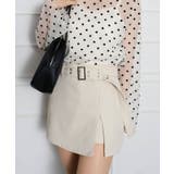 ベルト付きスリットミニスカート | SpRay | 詳細画像12 