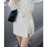 ベルト付きスリットミニスカート | SpRay | 詳細画像14 