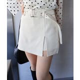 ベルト付きスリットミニスカート | SpRay | 詳細画像19 