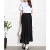 カットレースフレアロングスカート | SpRay | 詳細画像3 