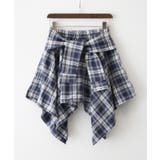 チェックアシメミニスカート | SpRay | 詳細画像18 