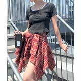 チェックアシメミニスカート | SpRay | 詳細画像40 