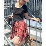 チェックアシメミニスカート | SpRay | 詳細画像41 