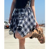 チェックアシメミニスカート | SpRay | 詳細画像45 