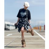 チェックアシメミニスカート | SpRay | 詳細画像5 