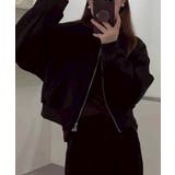 ブラック | スウェットクロップドブルゾン | SpRay