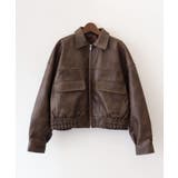 アンティークレザーダブルZIPブルゾン | SpRay | 詳細画像54 