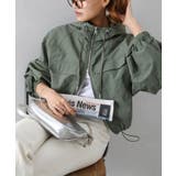 ライトカーキ | ナイロンダブルZIPフードブルゾン | SpRay