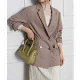 ベージュ | 金ボタンダブルジャケット | SpRay