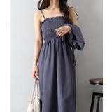チャコールグレー | シャーリングショートスリーブジャケットxキャミワンピース | SpRay