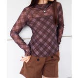 チェックシアーハイネックトップス | SpRay | 詳細画像10