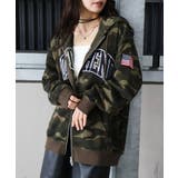 サテンロゴ貼付ZIPパーカー | SpRay | 詳細画像24 