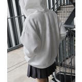 ラメ裏起毛ファー付ロゴZIPパーカー | SpRay | 詳細画像24
