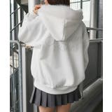 ラメ裏起毛ファー付ロゴZIPパーカー | SpRay | 詳細画像26