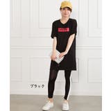 【WEB限定】ラインレギンス付BIG Tシャツ | SpRay | 詳細画像2