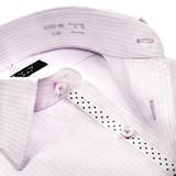 七分袖 形態安定 スリムフィットクラスターストライプ | ワイシャツの山喜  | 詳細画像4 