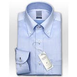 新商品 LORDSON綿100％形態安定加工標準体ブルーシャンブレー ボタンダウン | ワイシャツの山喜  | 詳細画像2 