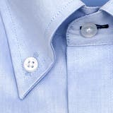 新商品 LORDSON綿100％形態安定加工標準体ブルーシャンブレー ボタンダウン | ワイシャツの山喜  | 詳細画像3 