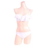 【ラブリーシフォンレースアクセントピュアホワイトビキニ】 2018 水着 | StarFire | 詳細画像3