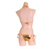 パキッとコントラストの効いたキラキラメタリックビキニ ゴールド ランジェリー | StarFire | 詳細画像3