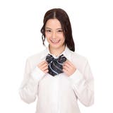 きゅん可愛いスクールリボン 紋章ピンク&ブルーストライプ 女子高生 | StarFire | 詳細画像3