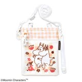 ムーミン 3WAYソフトペンポーチ ギンガムチェック ベージュ/ピンク | KIT-HIT-SURU | 詳細画像1 