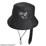 ムーミン バケットハット日除け付き リトルミイ LIVE ON ブラック | KIT-HIT-SURU | 詳細画像1 