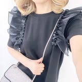 肩フリルワンピース Tシャツワンピース トップス | STRIP CABARET  | 詳細画像4 