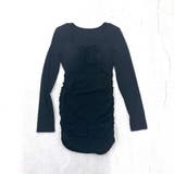 ブラック | お腹あきカットワンピース パット入り タイトワンピース | STRIP CABARET 