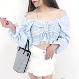 ブルー | 春夏 新作 オフショルトップス | STRIP CABARET