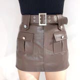 ブラウン | 合皮スカート レザースカート タイトスカート | STRIP CABARET 