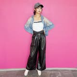 合皮パンツ レザーパンツ ワイドパンツ | STRIP CABARET  | 詳細画像5 