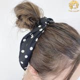 ブラック | ヘアゴム リボン ヘアアクセサリー | STRIP CABARET