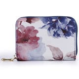 ネイビー/フラワー×ゴールド | 小銭入れ メンズ 革 | STYLE ON BAG