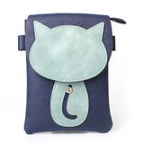 ネイビー/スカイブルー | ミニバッグ ショルダーバッグ スマホポシェット | STYLE ON BAG