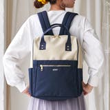 アイボリー×ネイビー | anello アネロ リュック | STYLE ON BAG