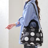 ブラック/ドット | トートバッグ レディース ナイロン | STYLE ON BAG